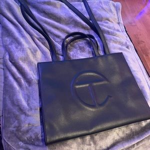 Medium Black Telfar Shopping Bag